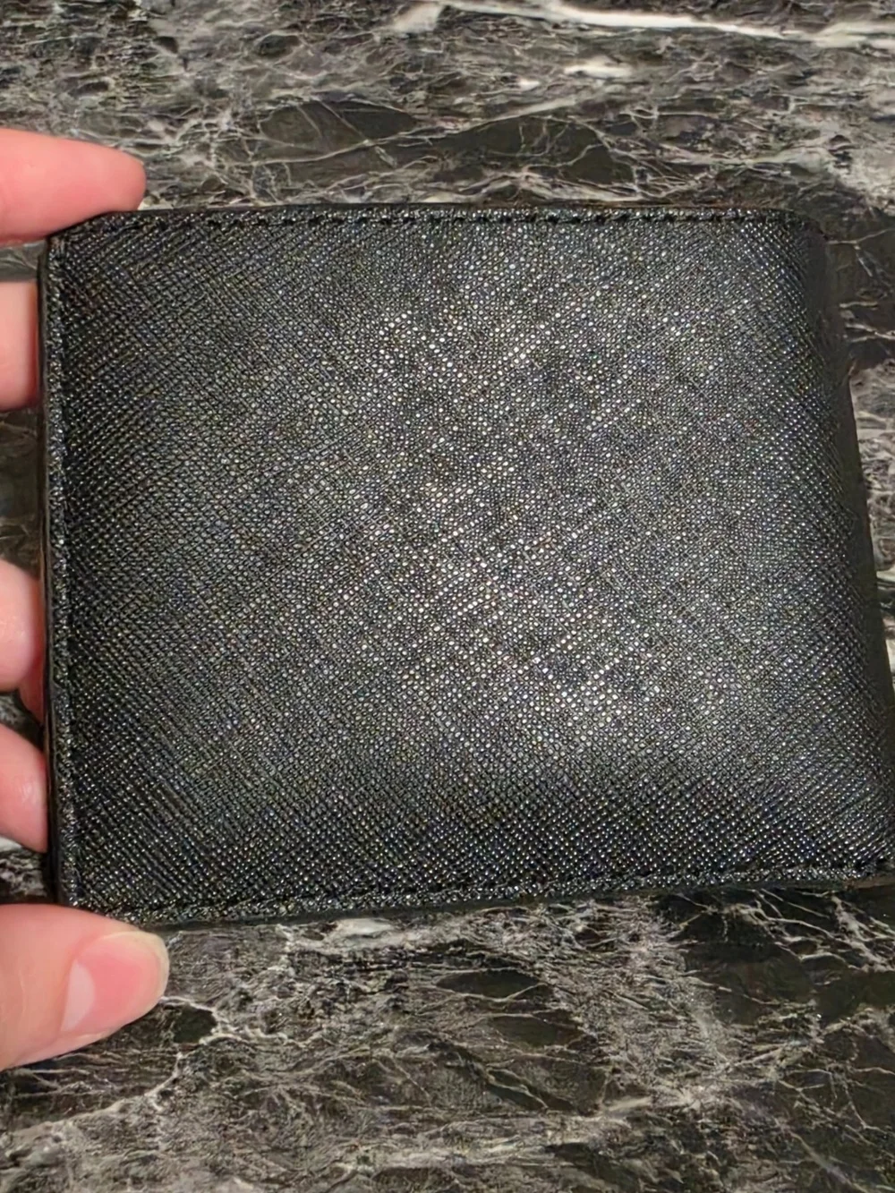 Michael Kors Men's Black Leather Bi-Fold Wallet